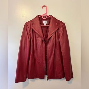 Red leather jacket ❤️